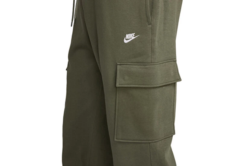 Nike Club Fleece Ανδρικό Παντελόνι Φόρμας Cargo Χακί
