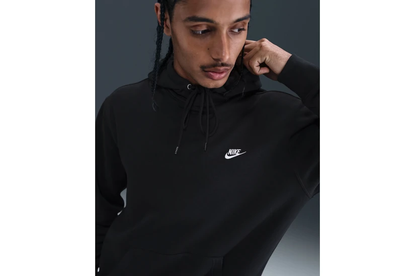 Nike Club Fleece Ανδρικό Φούτερ Με Κουκούλα Μαύρο