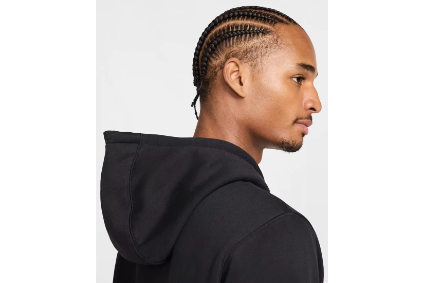 Nike Club Fleece Ανδρική Ζακέτα Με Κουκούλα Μαύρη