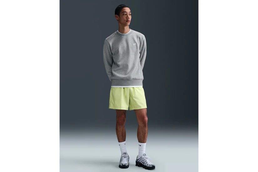 Nike Club Fleece Ανδρική Μακρυμάνικη Μπλούζα Γκρι