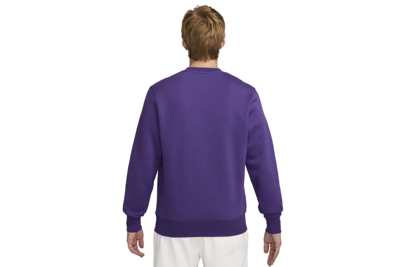 Nike Club Fleece Ανδρική Μακρυμάνικη Μπλούζα Μωβ