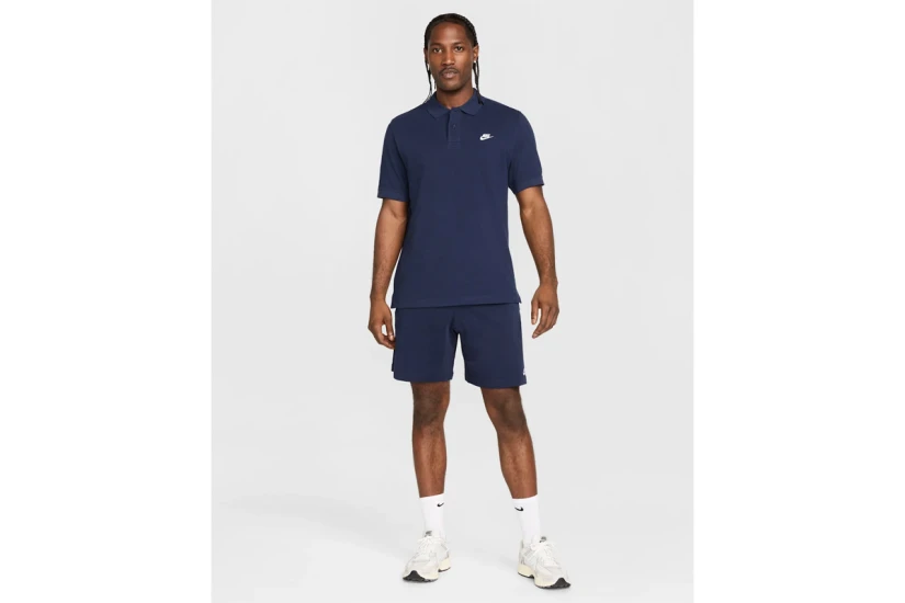 Nike Club Ανδρική Κοντομάνικη Polo Μπλούζα Μπλε Σκούρο