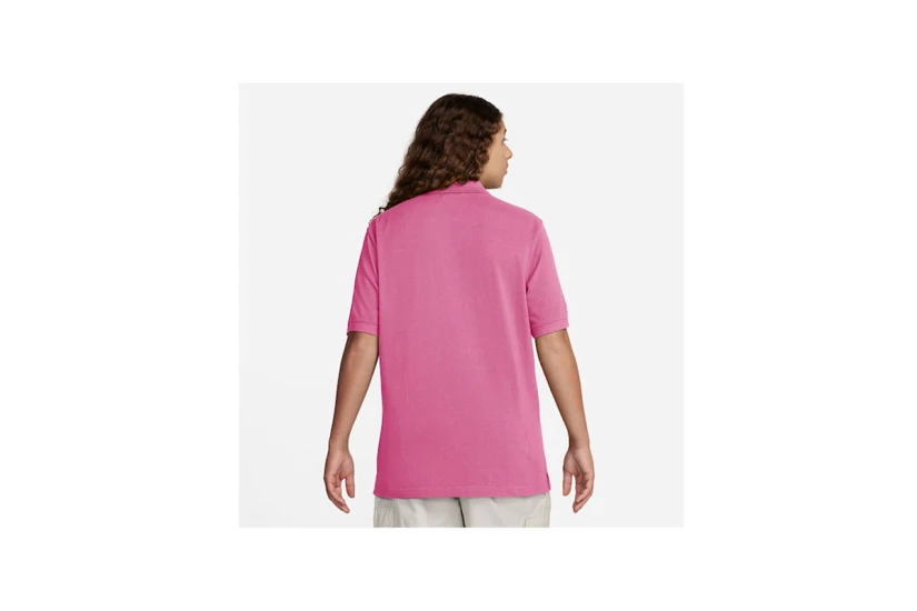 Nike Club Ανδρική Κοντομάνικη Polo Μπλούζα Ροζ