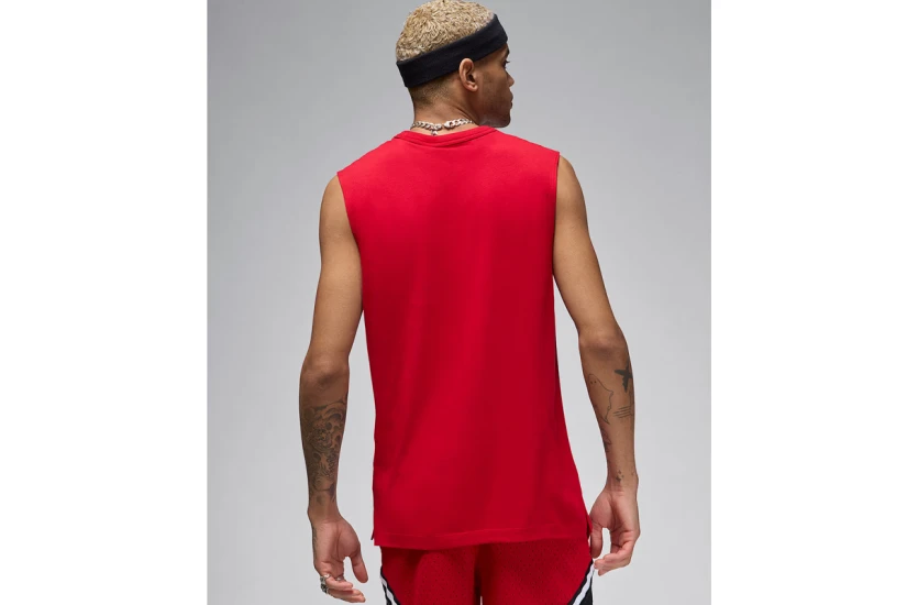 Jordan Sport Dri-FIT Ανδρική Αμάνικη Μπλούζα Κόκκινη