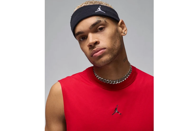 Jordan Sport Dri-FIT Ανδρική Αμάνικη Μπλούζα Κόκκινη