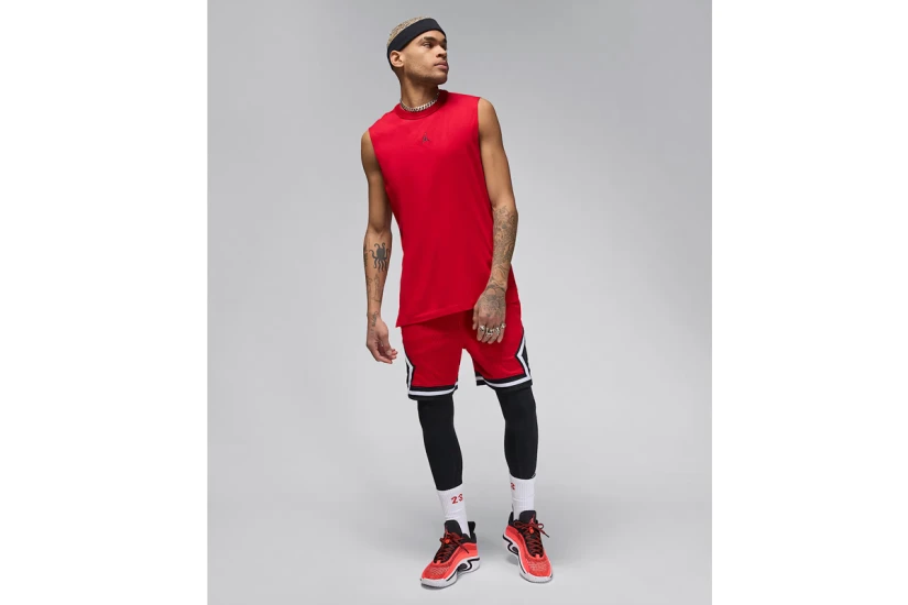 Jordan Sport Dri-FIT Ανδρική Αμάνικη Μπλούζα Κόκκινη