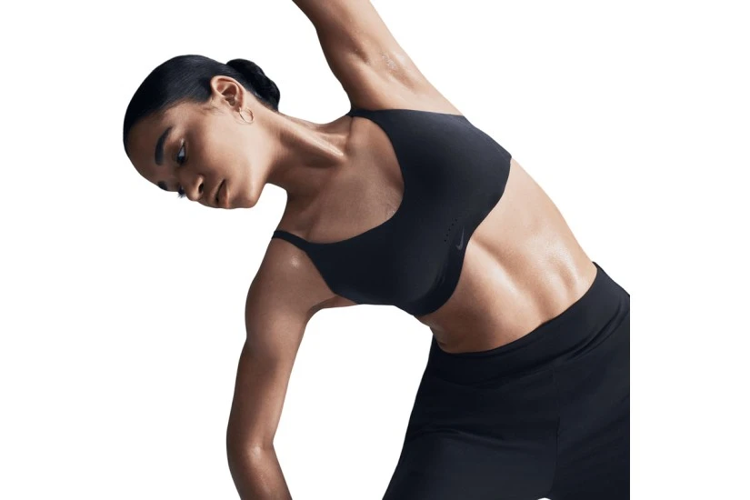 Nike Alate Minimalist Dri-FIT Γυναικείο Αθλητικό Μπουστάκι Μαύρο