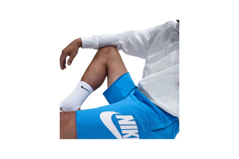 Nike Club French Terry Alumni Ανδρική Αθλητική Βερμούδα Μπλε, Λευκή