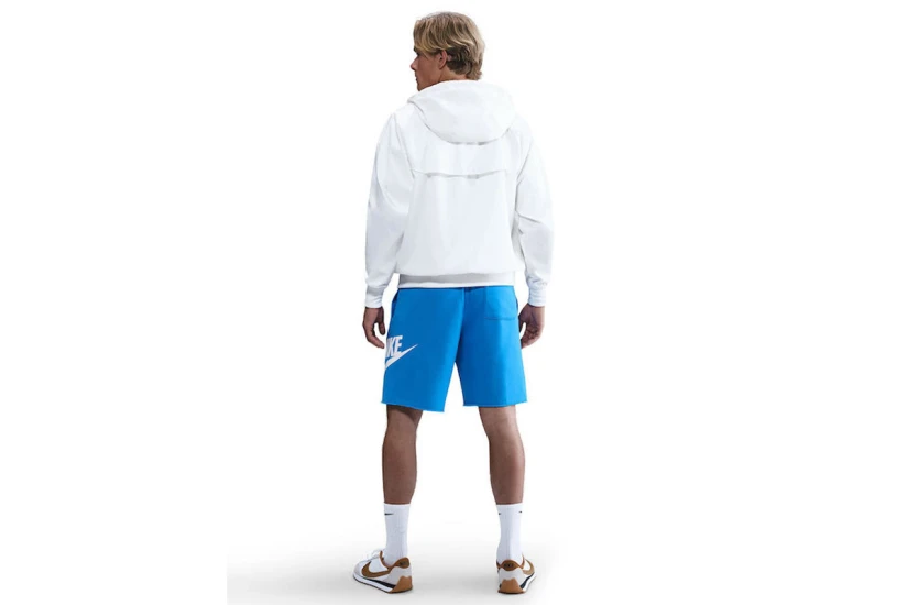 Nike Club French Terry Alumni Ανδρική Αθλητική Βερμούδα Μπλε, Λευκή