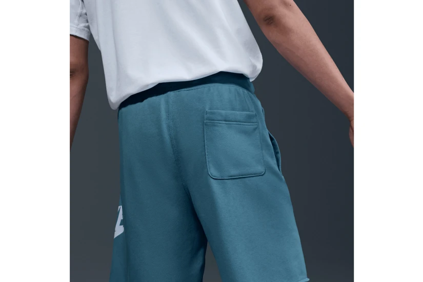 Nike Club Frech Terry Alumni Ανδρική Αθλητική Βερμούδα Άκουα, Λευκή