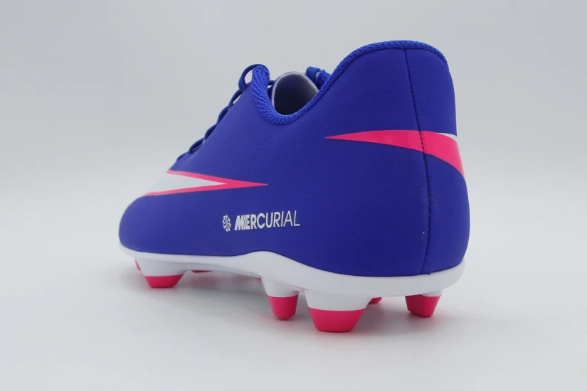 Nike Vapor 16 Club FG/MG Ανδρικά Ποδοσφαιρικά Παπούτσια με Τάπες Ρουά, Λευκά, Φούξια