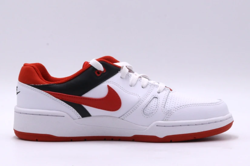 Nike Full Force Low Παιδικά Sneakers Λευκά, Κόκκινα, Μαύρα