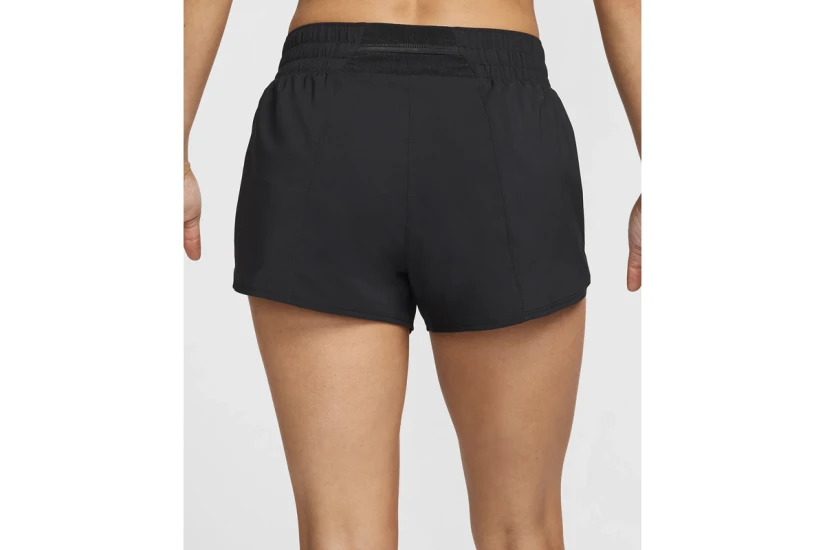 Nike One Dri-FIT Mid-Rise Brief-Lined Graphic Γυναικείο Αθλητικό Σορτς Μαύρο
