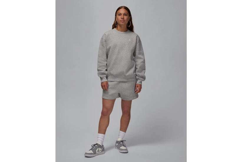 Jordan Brooklyn Fleece Γυναικεία Μακρυμάνικη Μπλούζα Γκρι