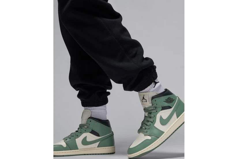 Jordan Brooklyn Fleece Γυναικείο Παντελόνι Φόρμας Μαύρο