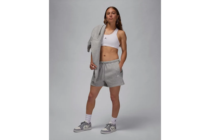 Jordan Brooklyn Fleece Γυναικείο Αθλητικό Σορτς Γκρι