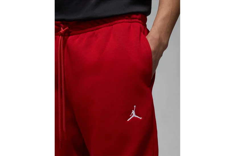 Jordan Brooklyn Fleece Ανδρικό Παντελόνι Φόρμας Κόκκινο