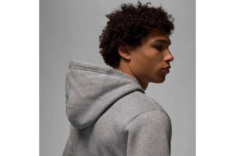 Jordan Brooklyn Fleece Ανδρικό Φούτερ με Κουκούλα Γκρι