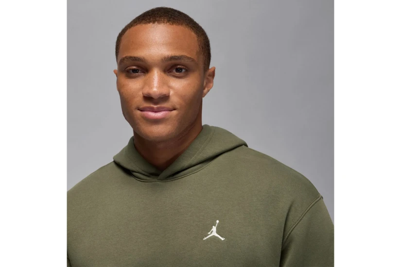 Jordan Brooklyn Fleece Ανδρικό Φούτερ με Κουκούλα Χακί