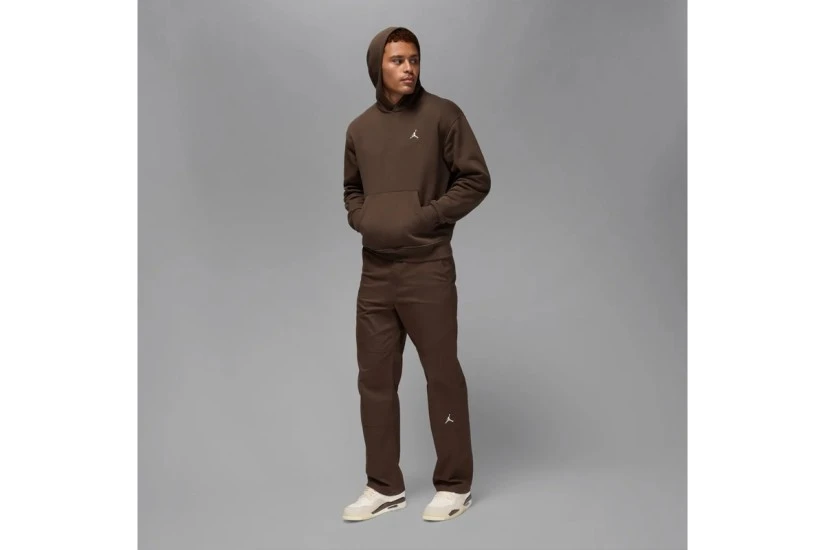 Jordan Brooklyn Fleece Ανδρικό Φούτερ με Κουκούλα Καφέ