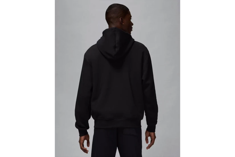 Jordan Brooklyn Fleece Ανδρική Ζακέτα με Κουκούλα Μαύρη