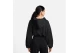 Nike French Terry Crop Γυναικείο Φούτερ Με Κουκούλα Μαύρο