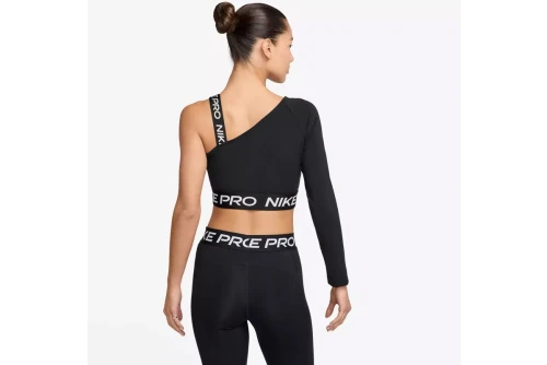 Nike Pro Shine Crop Top Μακρυμάνικο Γυναικείο (FV8100 010)