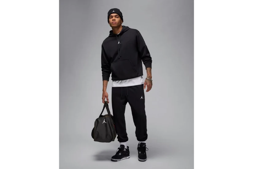Jordan Sport Crossover Dri-FIT Fleece Ανδρικό Παντελόνι Φόρμας Μαύρο