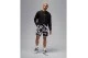 Jordan Sport Crossover Dri-FIT Ανδρική Μακρυμάνικη Μπλούζα με Λαιμόκοψη Μαύρη