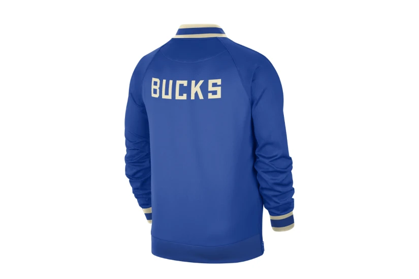 Nike NBA Milwaukee Bucks Showtime City Edition Dri-FIT Ανδρική Ζακέτα Ρουά