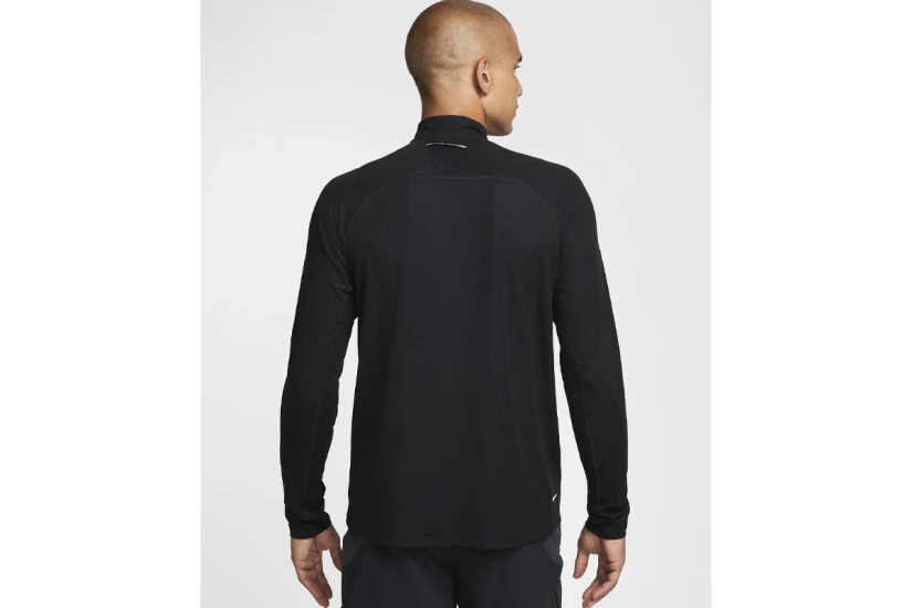 Nike Trail Dri-FIT Ανδρική Μακρυμάνικη Μπλούζα με Φερμουάρ Μαύρη