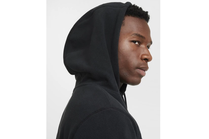 Nike Club Ανδρικό Φούτερ Με Κουκούλα Μαύρο