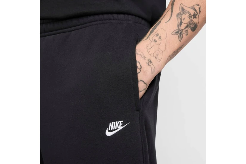 Nike Club Fleece Bungee Ανδρικό Παντελόνι Φόρμας Μαύρο