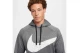 Nike Therma-Fit Ανδρικό Φούτερ με Κουκούλα Γκρι