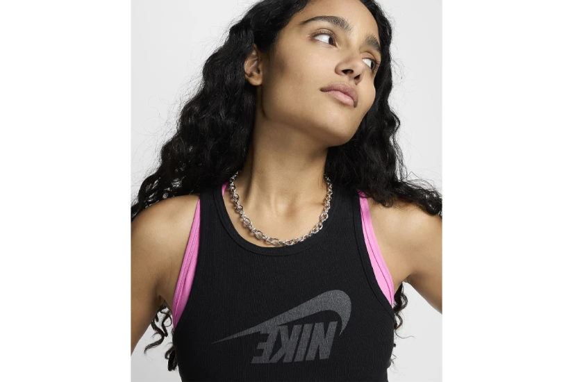Nike Sportswear Γυναικεία Αμάνικη Μπλούζα Μαύρη