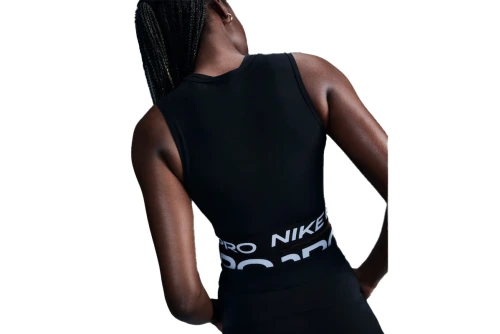 Nike Pro Dri-Fit Crop Top Αμάνικο Γυναικείο (FZ3615 010)