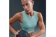 Nike Pro Dri-FIT Γυναικεία Αμάνικη Crop Top Μπλούζα Βεραμάν