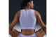 Nike Pro Dri-FIT Γυναικεία Αμάνικη Crop Top Μπλούζα Λιλά