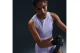 Nike Pro Dri-FIT Γυναικεία Αμάνικη Crop Top Μπλούζα Λιλά