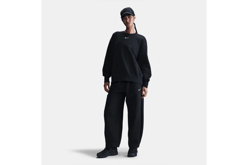 Nike Sportswear Phoenix Fleece Γυναικεία Μακρυμάνικη Μπλούζα Μαύρη