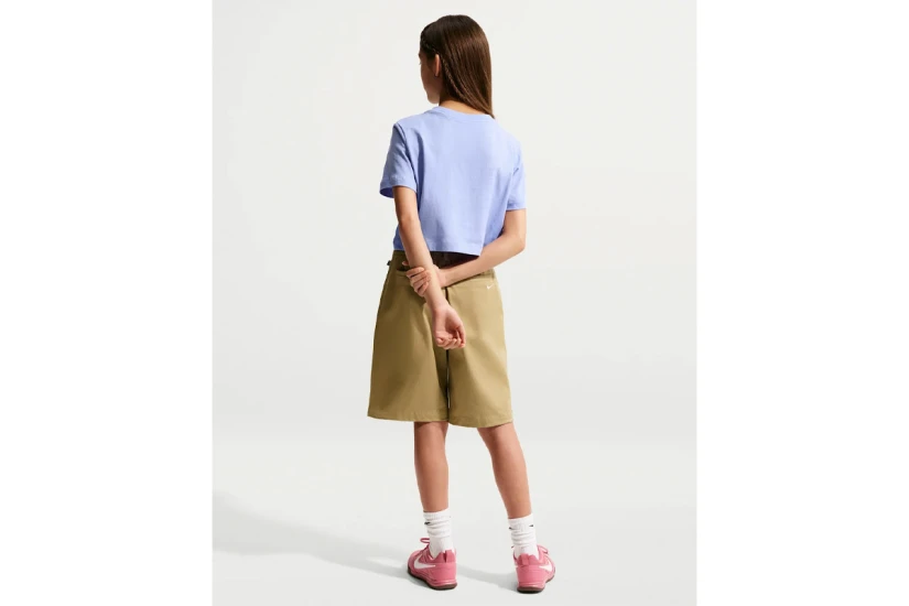 Nike Sportswear Παιδική Κοντομάνικη Crop Top Μπλούζα Λεβάντα
