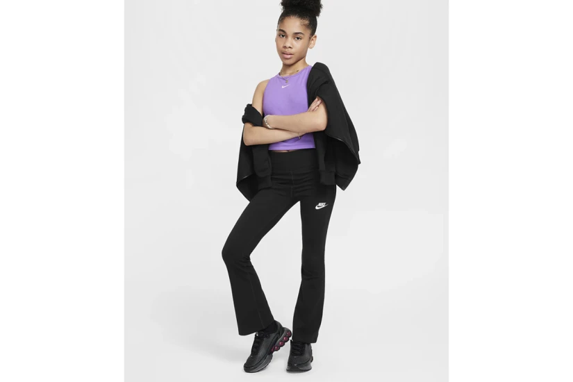 Nike Sportswear Classic Παιδικό Ψηλόμεσο Μακρύ Κολάν Μαύρο