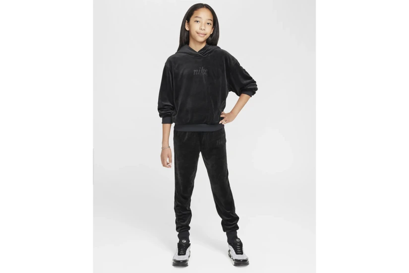 Nike Sportswear Παιδικό Φούτερ με Κουκούλα Μαύρο