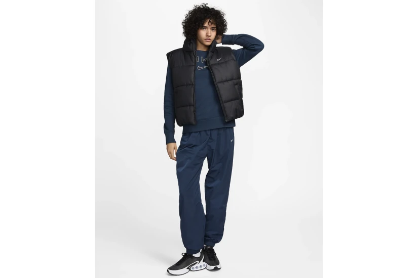 Nike Sportswear Classic Puffer Γυναικείο Αμάνικο Μπουφάν Μαύρο