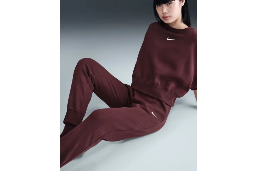 Nike Sportswear Phoenix Fleece Γυναικείο Παντελόνι Φόρμας Καφέ