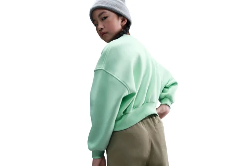 Nike Sportswear Club Fleece Boxy Μπλούζα Με Λαιμόκοψη (FZ9244 353)