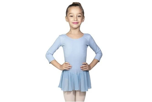 Kapola Κορμάκι Με Βολάν Ρυθμικής - Μπαλέτου (G6000-21 LIGHT BLUE)