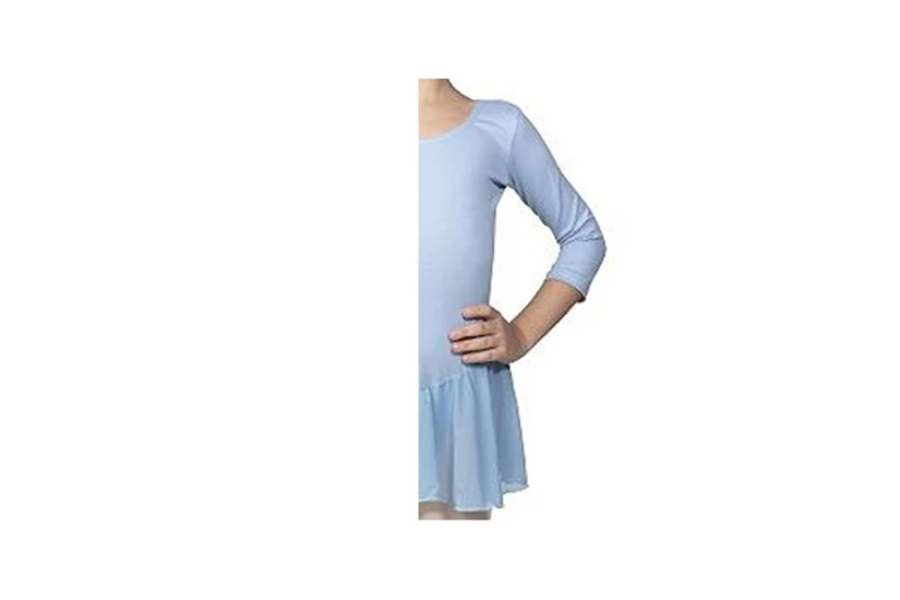 Kapola Κορμάκι Με Βολάν Ρυθμικής - Μπαλέτου (G6000-21 LIGHT BLUE)