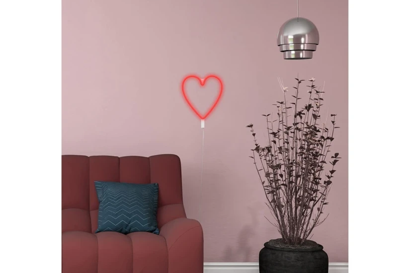Ginga Neon Led Heart Φωτιστικό Τοίχου