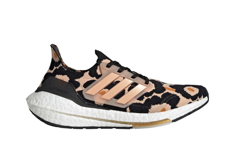 Adidas Performance Ultraboost 21 X Marimekko Αθλητικά Παπούτσια για Τρέξιμο Μαύρα, Nude, Κροκί, Λευκά